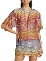 Zigzag Caftan Cover-Up