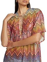 Zigzag Caftan Cover-Up