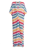 Zigzag Floor-Length Cover-Up