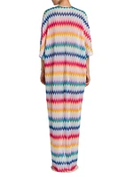 Zigzag Floor-Length Cover-Up