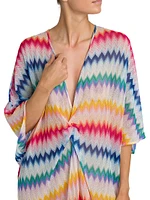 Zigzag Floor-Length Cover-Up