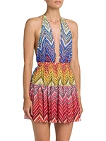 Zigzag Halter Minidress