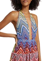 Zigzag Halter Minidress