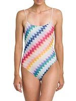 Knit One-Piece Swimsuit