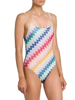 Knit One-Piece Swimsuit