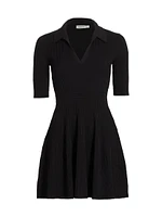 Patricia Ribbed Polo Minidress