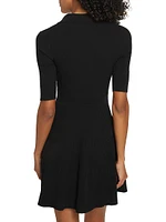 Patricia Ribbed Polo Minidress