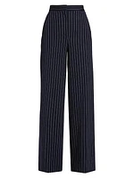 Benito Wide-Leg Pinstripe Pants