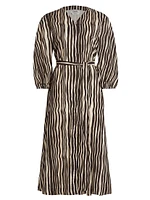 Pomelia Striped Cotton Shirtdress