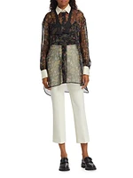 Marocco Sheer Floral Silk Shirt