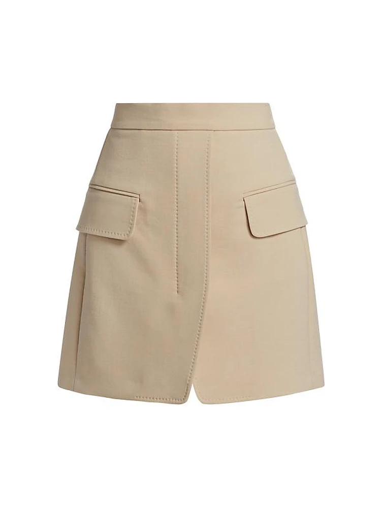 Nuoro Wool-Blend Miniskirt