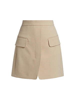 Nuoro Wool-Blend Miniskirt