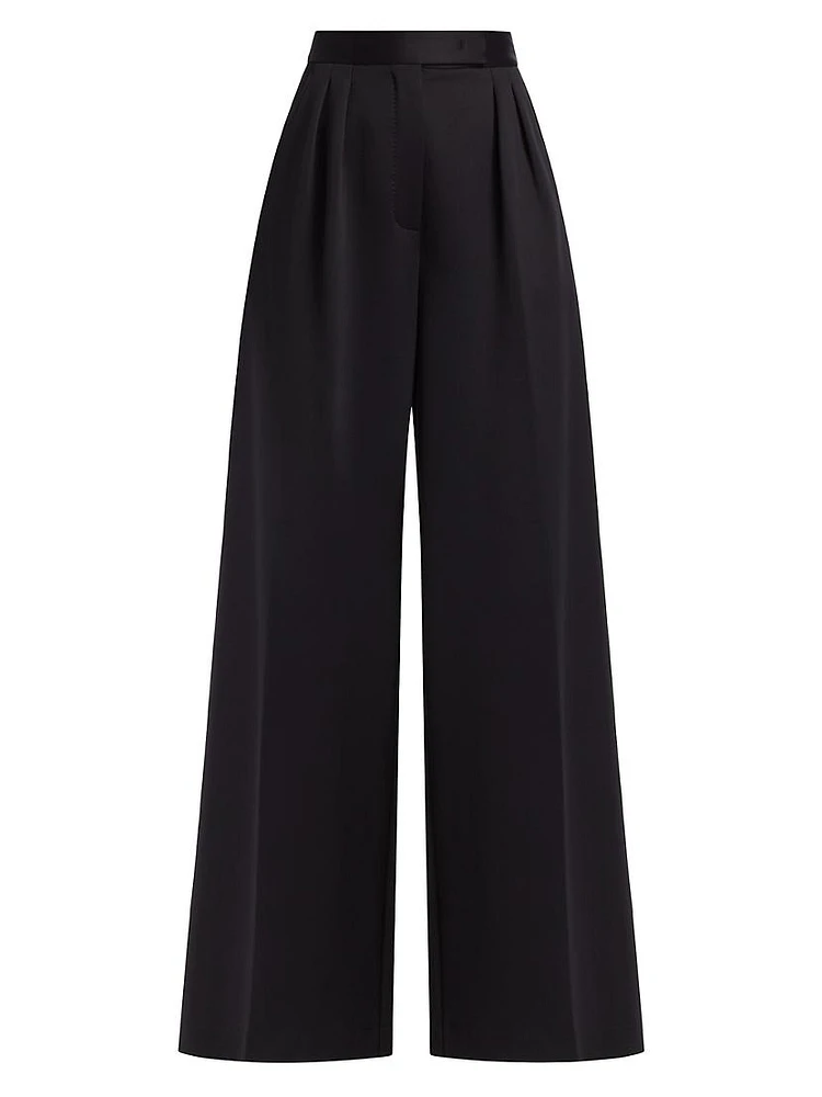 Zinnia Pleated Wide-Leg Pants