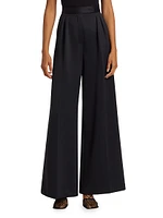 Zinnia Pleated Wide-Leg Pants