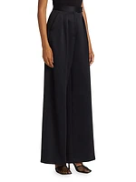 Zinnia Pleated Wide-Leg Pants