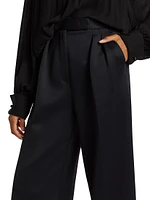 Zinnia Pleated Wide-Leg Pants