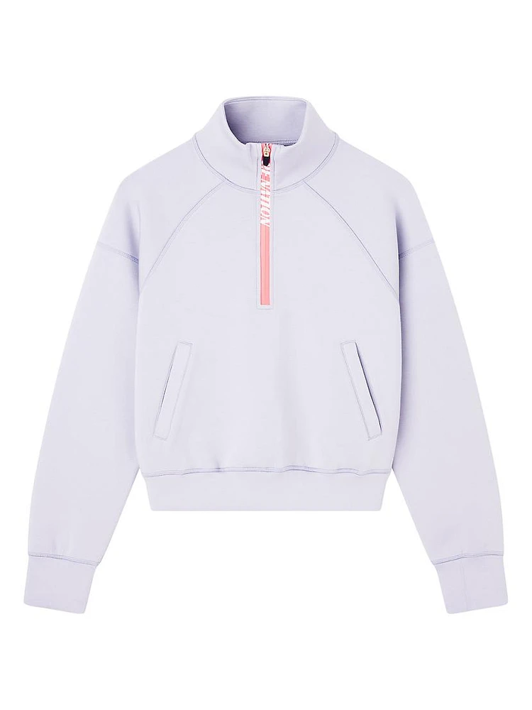 Pressback Sweat Quarter-Zip Sweater