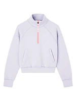 Pressback Sweat Quarter-Zip Sweater