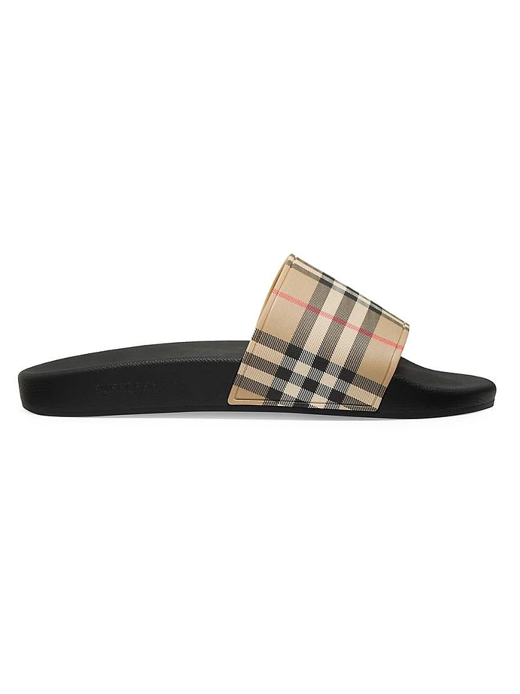 Furley Check Slide Sandals