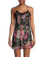 Floral Satin Chemise