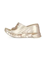 Marshmallow Wedge Sandals Laminated Rubber