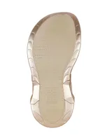 Marshmallow Wedge Sandals Laminated Rubber