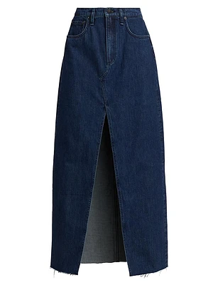 Avery Denim Maxi Skirt