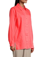 Classic Collar Linen Easy Shirt