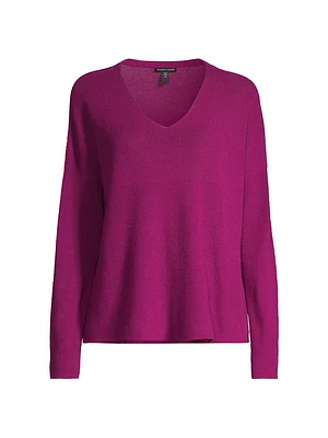 V-Neck Cotton Sweater