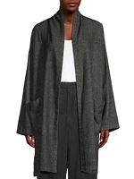 Kimono-Inspired Hemp-Cotton Coat