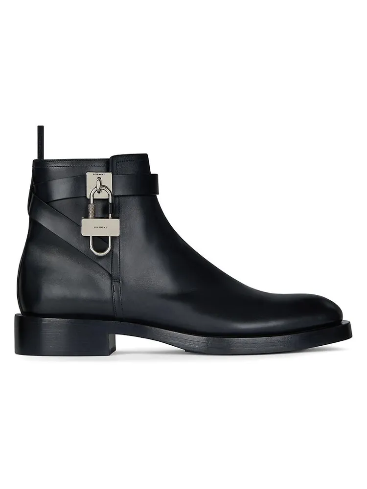 Lock Ankle Boots Leather