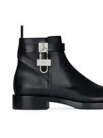 Lock Ankle Boots Leather