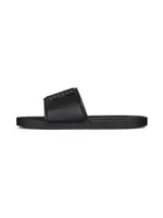 Slide Flat Sandals Synthetic Leather