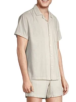 Waimea Linen-Blend Short-Sleeve Shirt