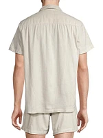 Waimea Linen-Blend Short-Sleeve Shirt