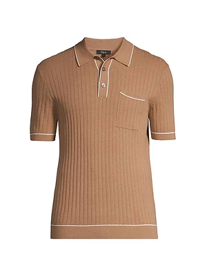 Hardy Ribbed Knit Polo