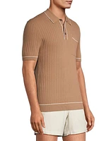 Hardy Ribbed Knit Polo