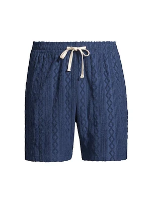 Nova Terry Cloth Jacquard Shorts