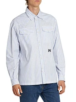 Monogram Striped Long-Sleeve Shirt