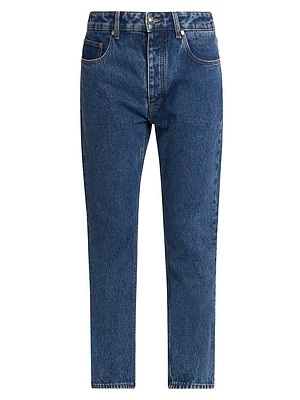 Monogram Straight-Leg Jeans