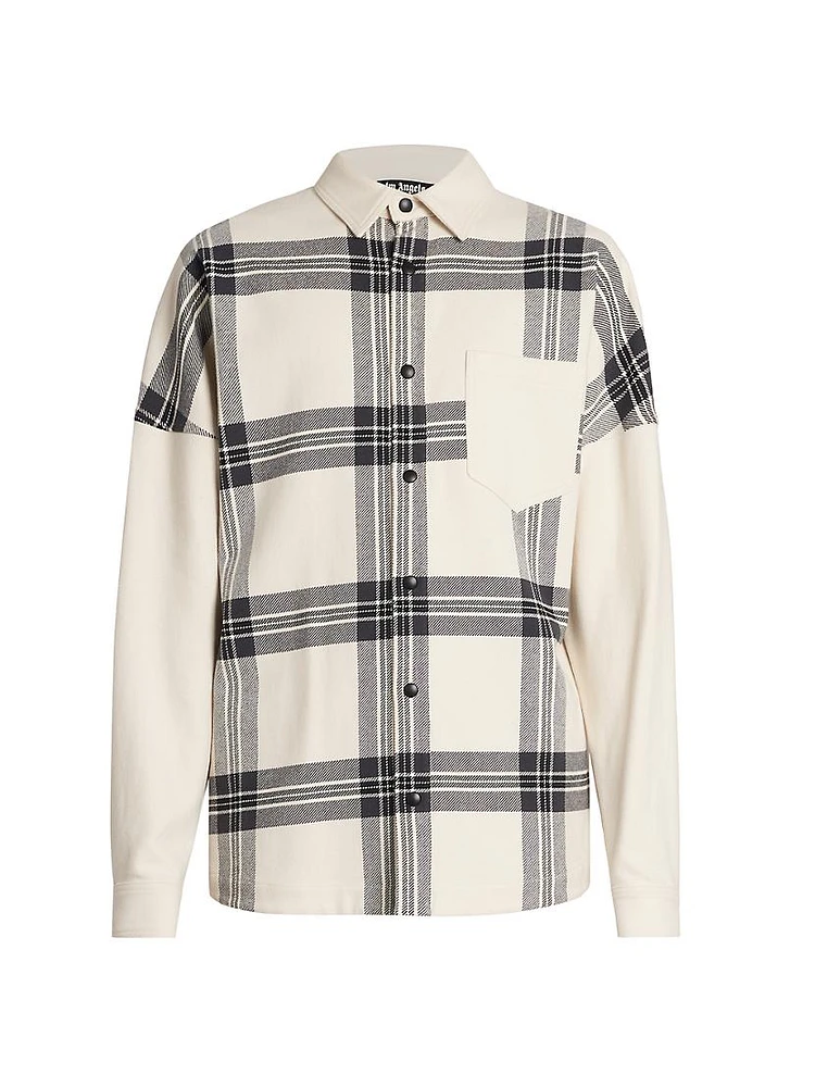 Back Logo Check Overshirt