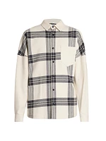 Back Logo Check Overshirt