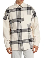 Back Logo Check Overshirt