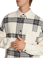 Back Logo Check Overshirt