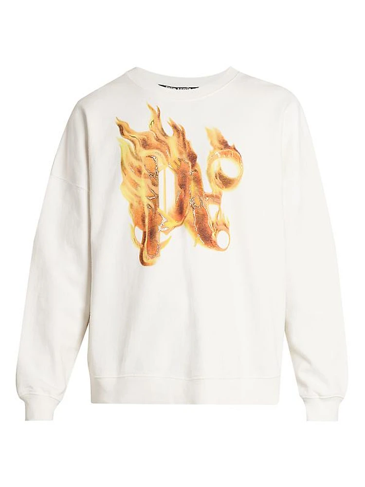 Burning Monogram Cotton Sweatshirt