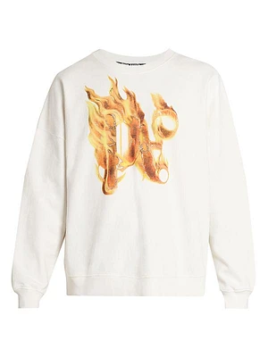 Burning Monogram Cotton Sweatshirt