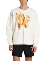 Burning Monogram Cotton Sweatshirt