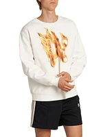 Burning Monogram Cotton Sweatshirt