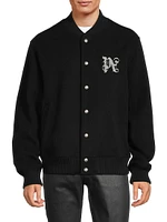 Logo Wool-Blend Varsity Jacket