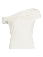 Cello One-Shoulder Ruched Top